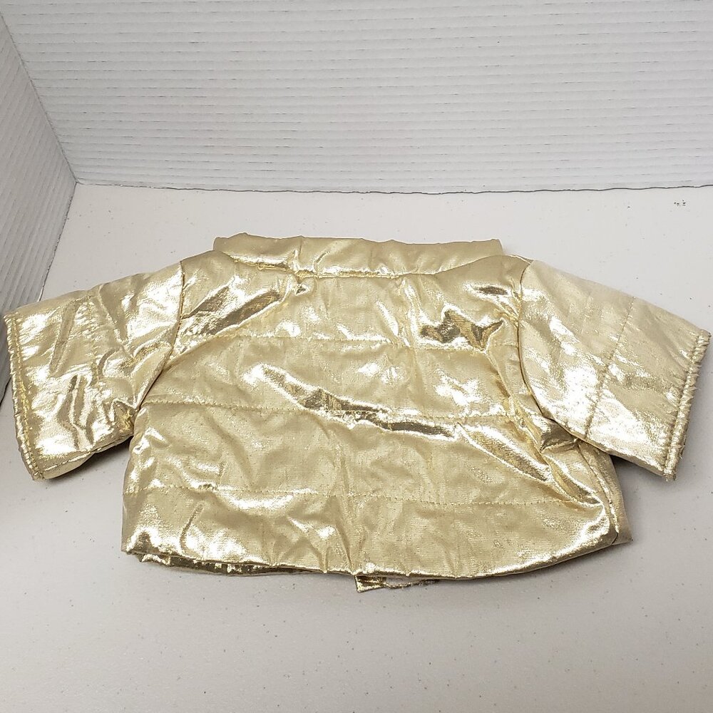 Build A Bear Gold Jacket & Ruffle Shirt - Picture 3 of 8